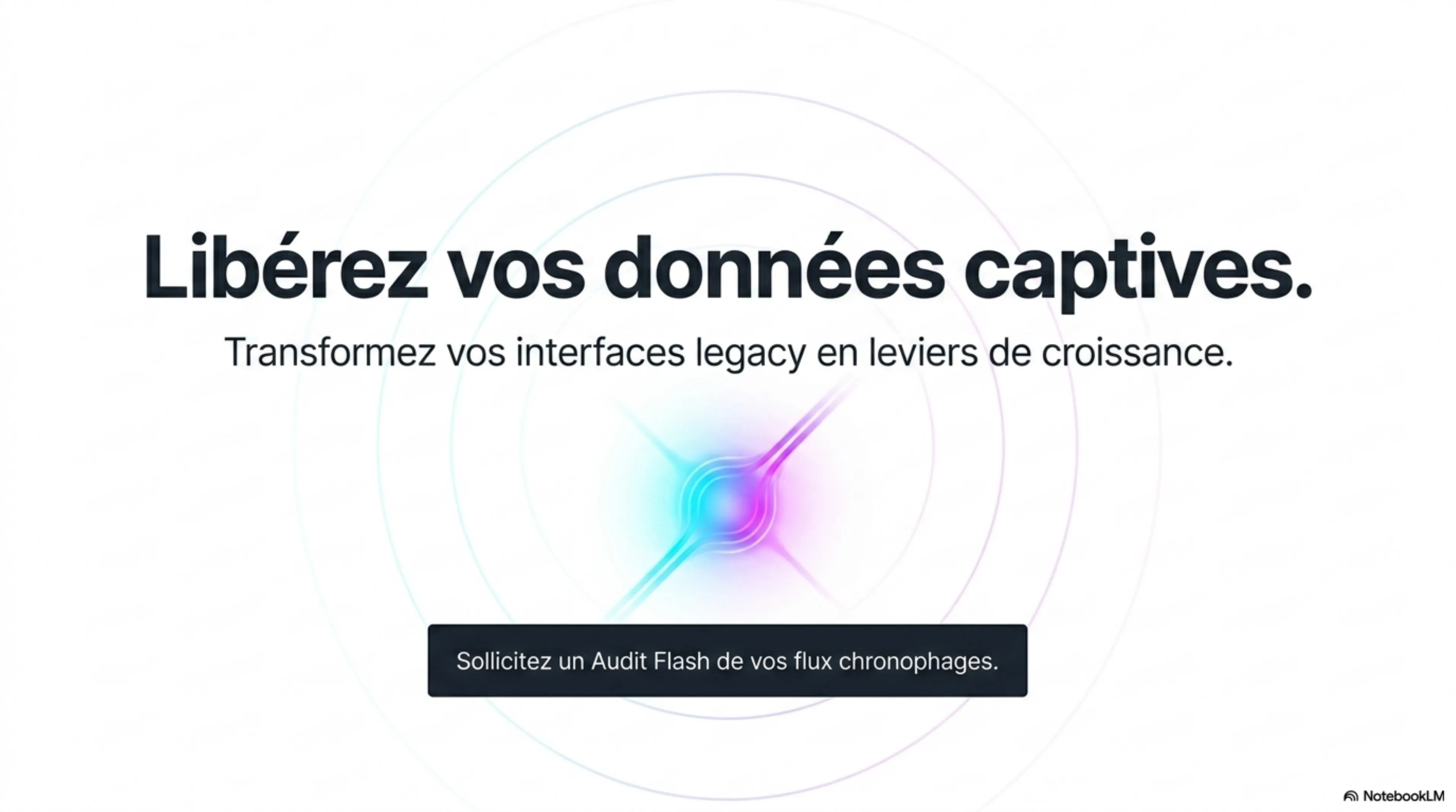 Libérez vos données captives : transformez vos interfaces legacy en leviers de croissance. Sollicitez un Audit Flash de vos flux chronophages.